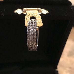 Sterling Silver and diamond reversible earrings